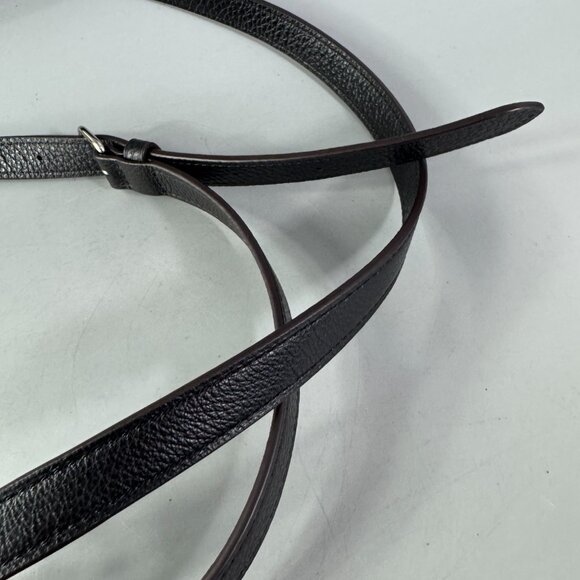 Coach Black Leather with Silver-tone Hardware Adjustable Strap - Picture 3 of 10